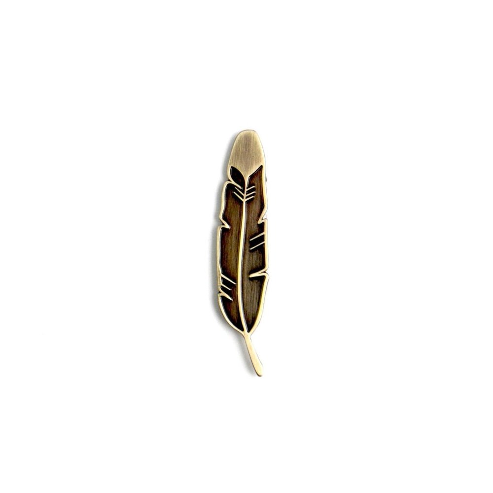 Enamel Pin Custom Lapel The Silver Feather Pin-